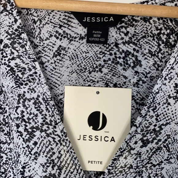 BNWT Jessica petite snakeskin pattern top - Picture 1 of 5